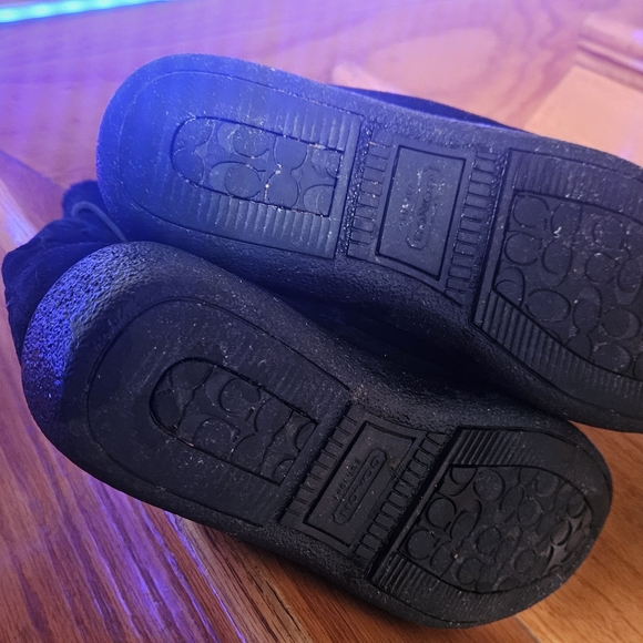 Coach Black Patterned Boots - Picture 3 of 6